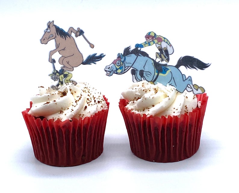 Horse and Jockey Edible Cake Decoration